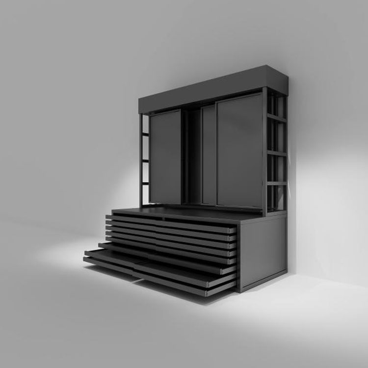 Heavy Duty Flat Skuff Stone Display Rack